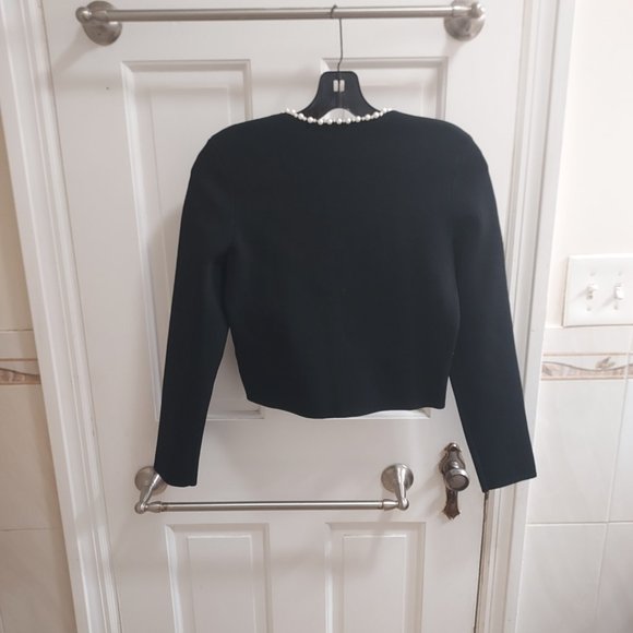 Maje Black Pearl Button Cardigan - Picture 8 of 8